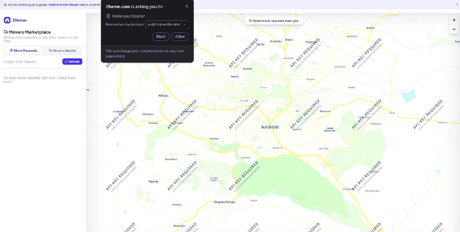 How to Use the 2Hame Movers Marketplace